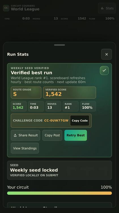 Rival stats and account history